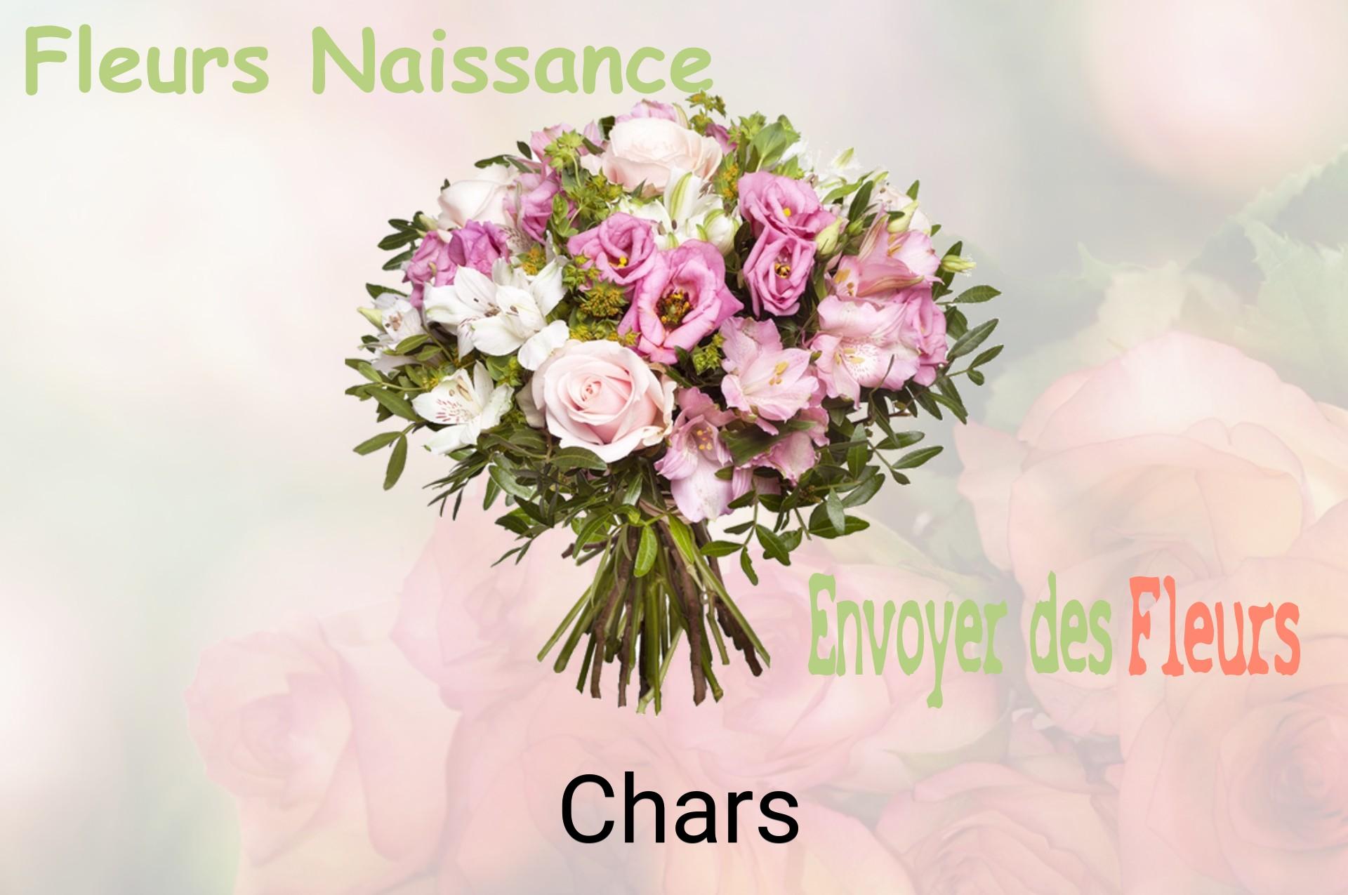 Bouquet de fleurs de naissance livré à Chars