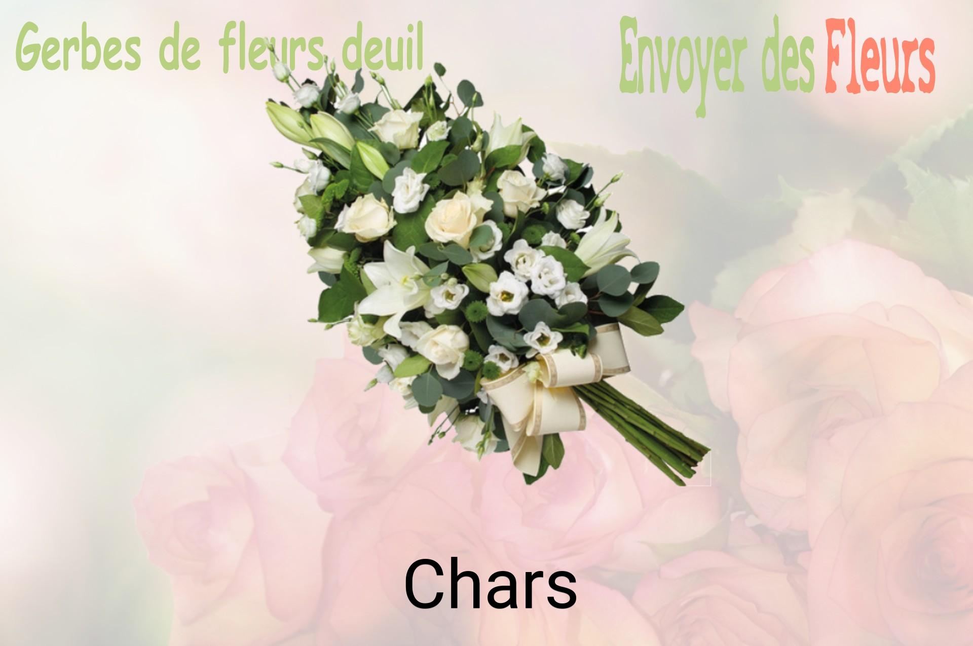 Gerbe de fleurs de deuil livrée à Chars